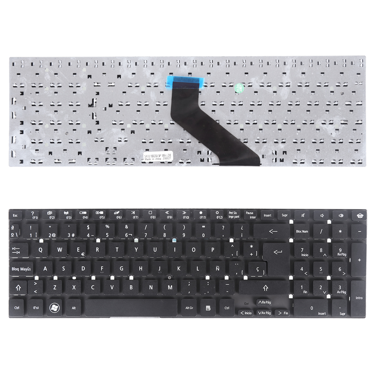 Picture of New Replacement Laptop Keyboard For GATEWAY NV55S BLACK(Without foil)OEM SP Layout